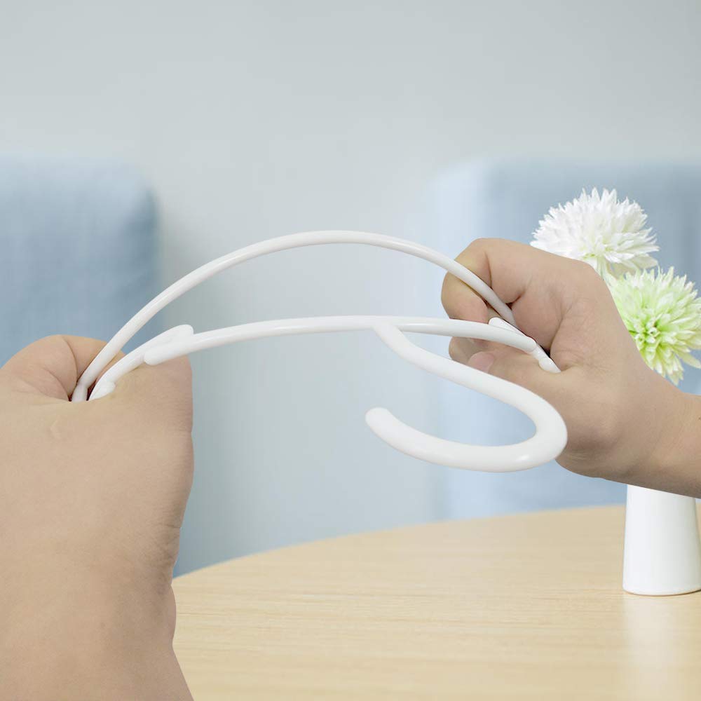 Goodtou Baby Hangers 100Pack Kids Hangers Plastic Baby Hangers For Closet Children Hangers Infant Hangers Toddler Hangers Small